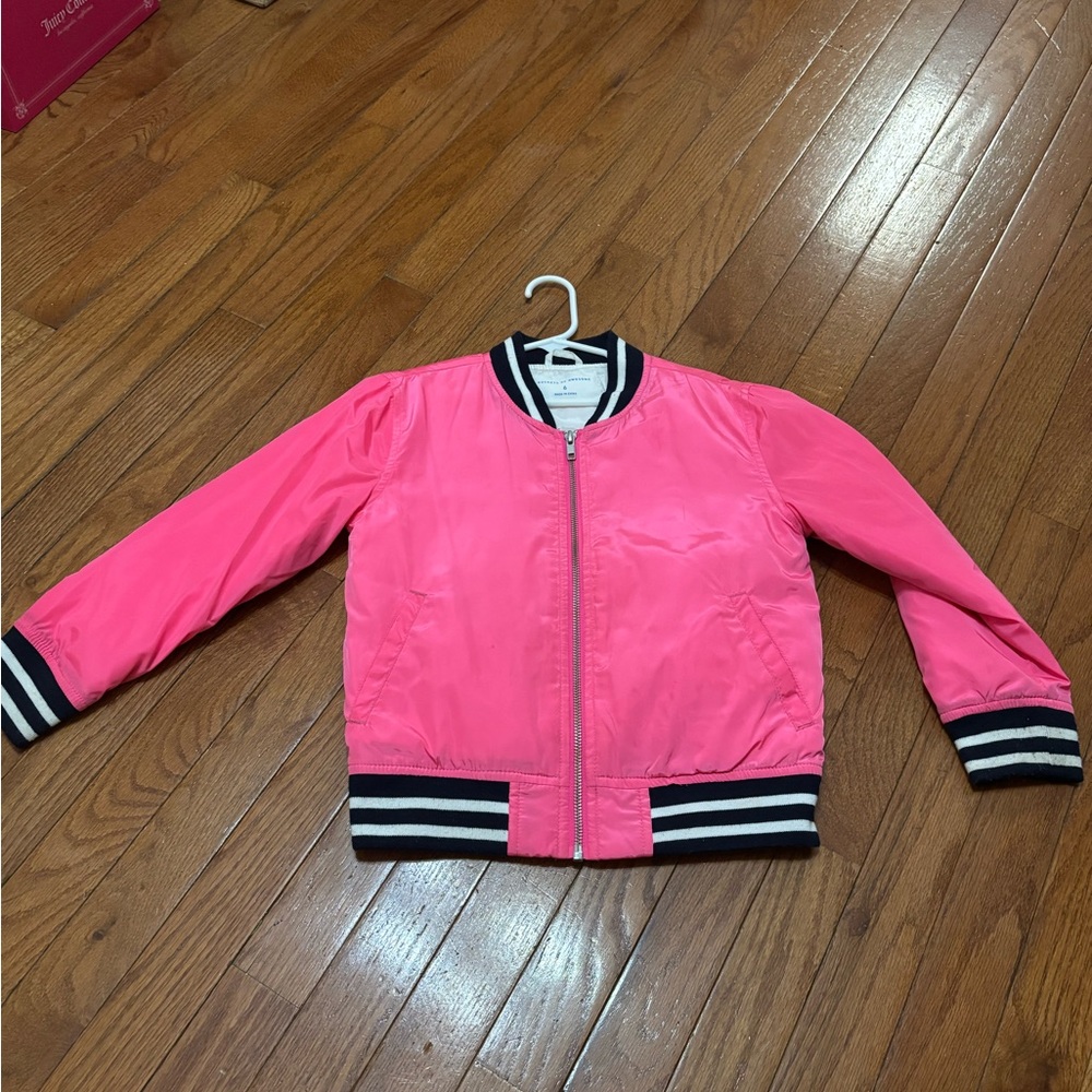 Pink Kids Bomber Jacket